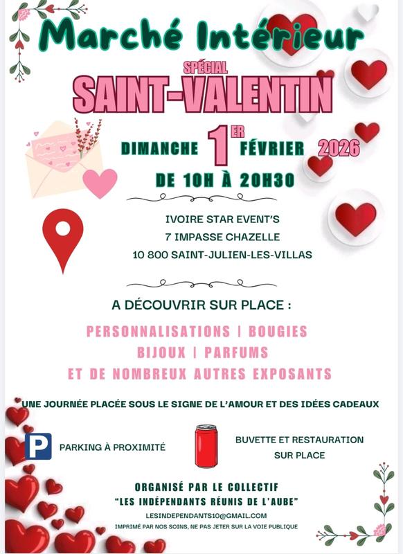 Marché intérieur Spécial "Saint-Valentin"