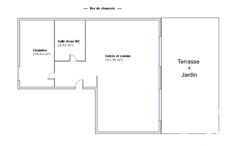 Appartement - 39 m² - 2 pièces