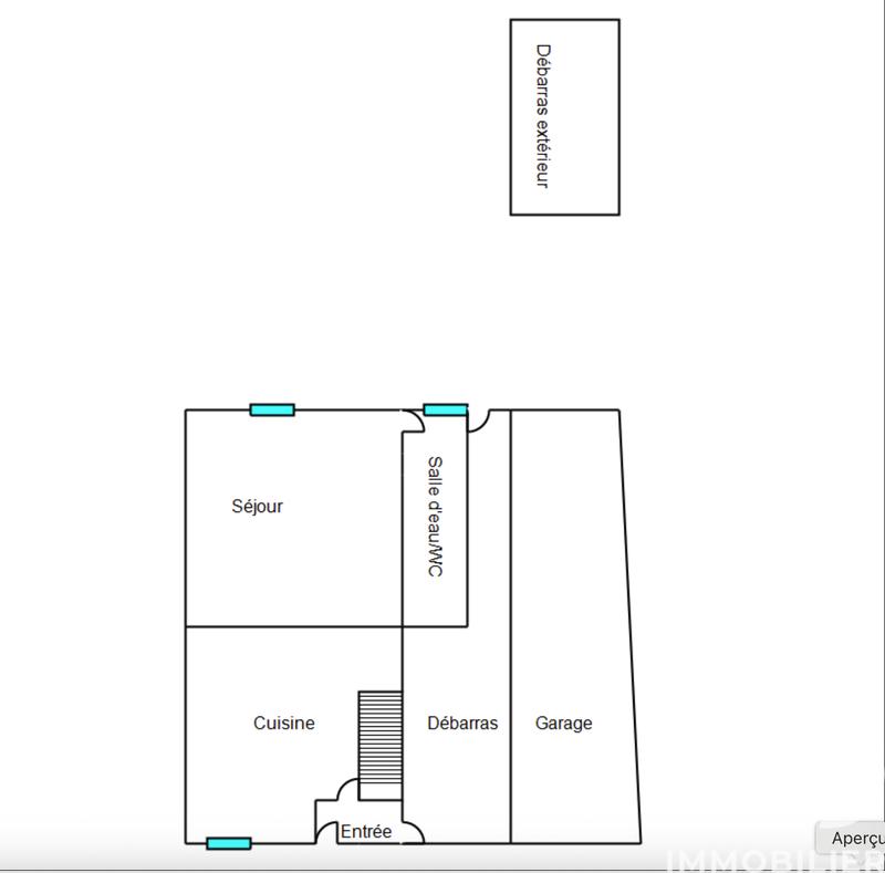 Maison - 85 m² - 3 pièces