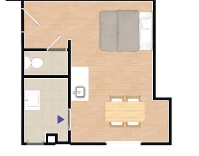 Appartement - 22 m² - 1 pièce
