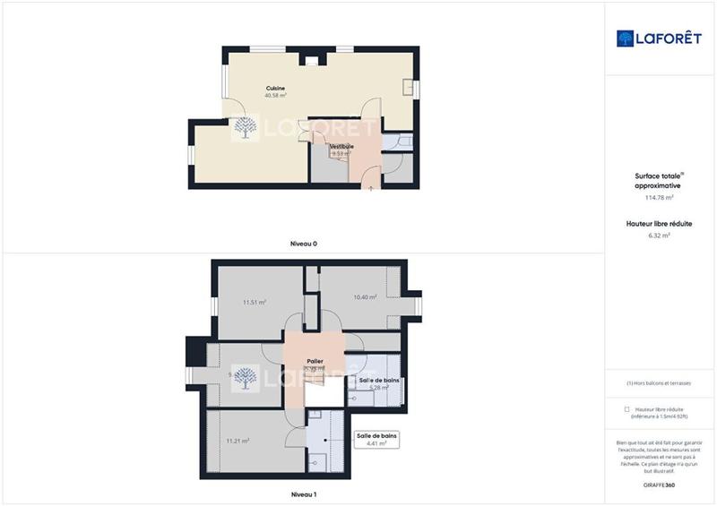 Maison - 101 m² - 6 pièces