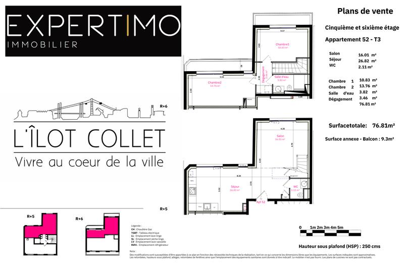 Duplex - 77 m² - 3 pièces