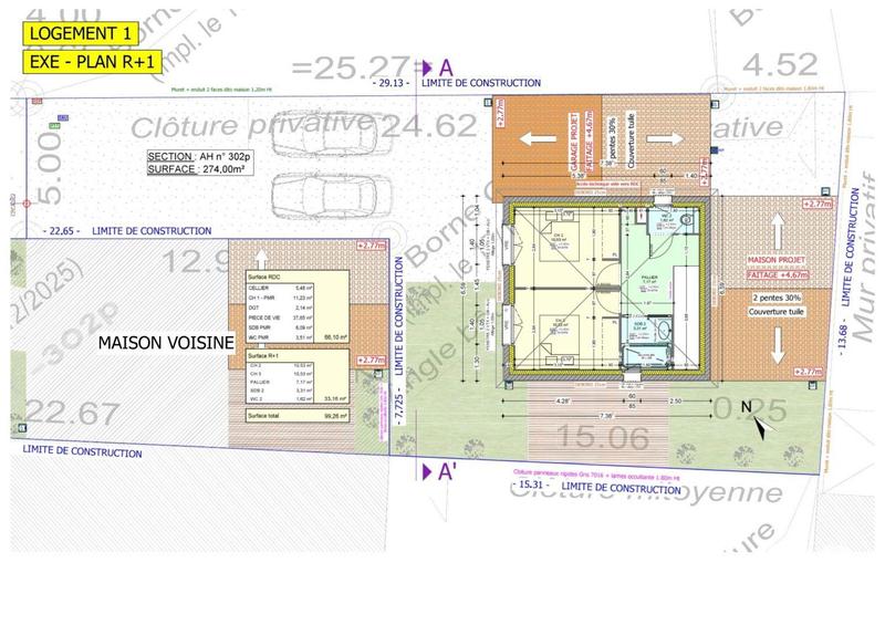 Maison - 99 m² - 5 pièces