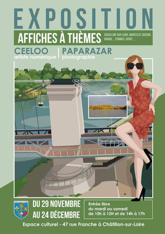 Exposition d'affiches à thème par Ceeloo et photographies de Paparazar