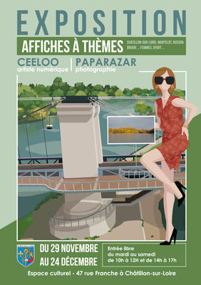 Exposition d'affiches à thème par Ceeloo et photographies de Paparazar
