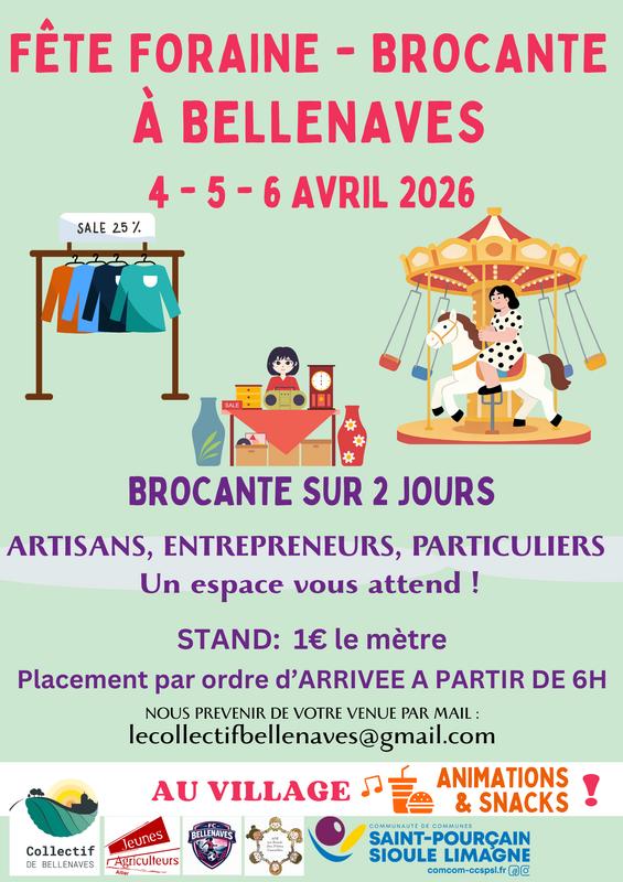 Fête foraine - brocante annuelle