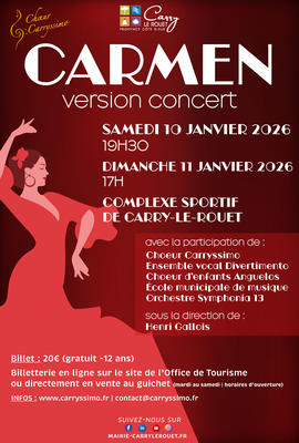 Carmen opéra version concert