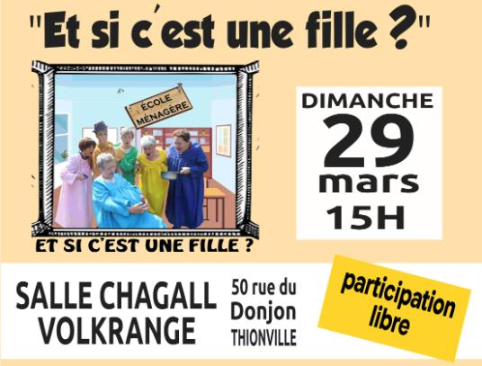 Théâtre humour - et si c'est une fille ?