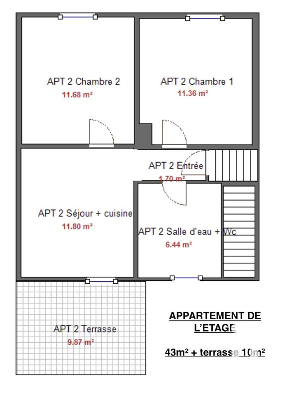 Maison - 96 m² - 5 pièces