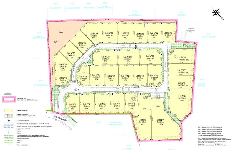 Terrain de lotissements - 426 m²