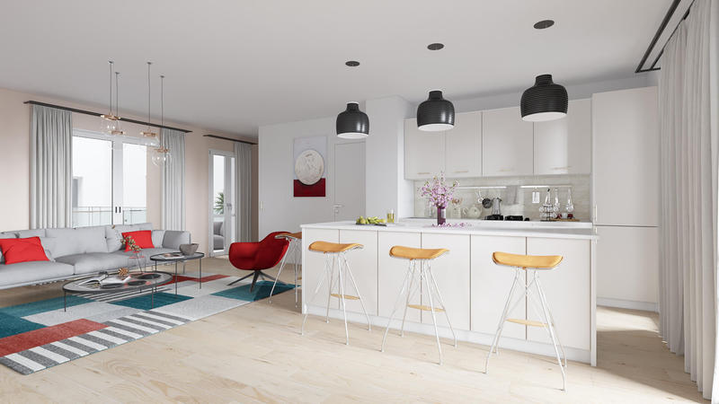 Appartement - 91 m² - 4 pièces