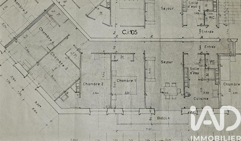 Appartement - 82 m² - 4 pièces