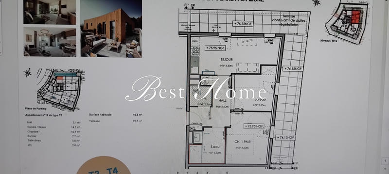 Appartement - 47 m² - 3 pièces