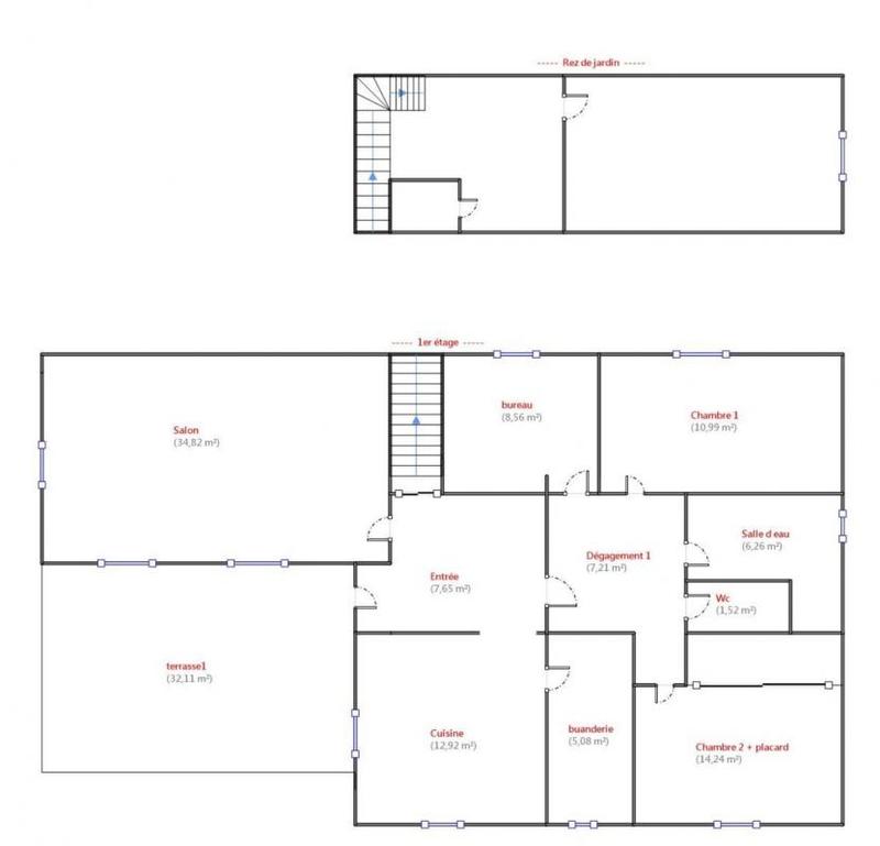 Maison - 180 m² - 6 pièces