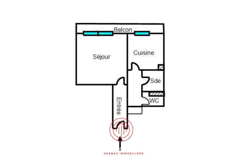 Appartement - 28 m² - 1 pièce