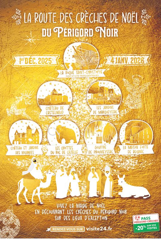 La route des crèches de Noël - les Grottes du Roc de Cazelle