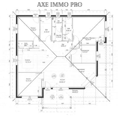 Bureau - 126 m² - 8 pièces