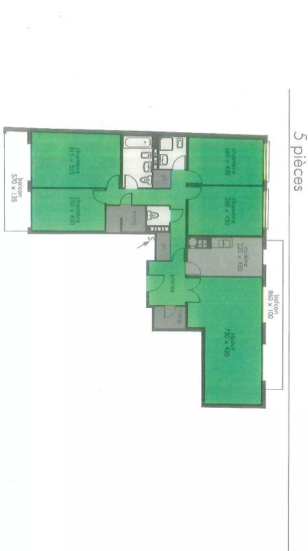 Appartement - 117 m² - 5 pièces