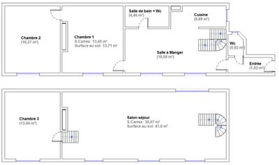 Duplex - 115 m² - 5 pièces