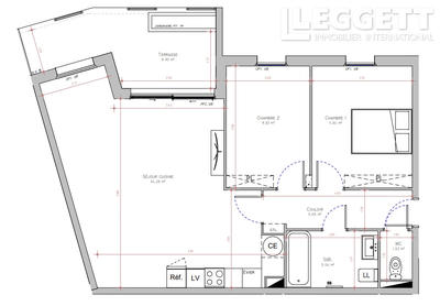 Appartement - 68 m² - 3 pièces