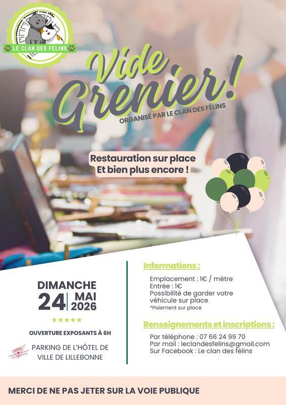 Vide grenier de l'association du clan des félins