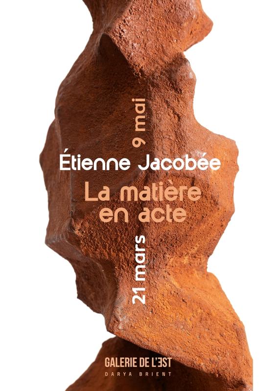Étienne Jacobée : la matière en acte