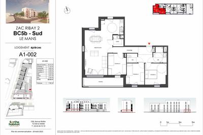 Appartement - 83 m² - 4 pièces