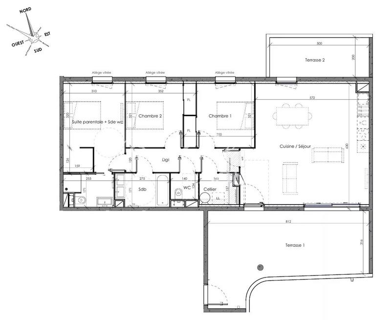 Appartement - 91 m² - 4 pièces
