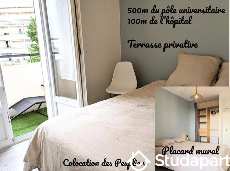 Chambre - 10 m² - 1 pièce