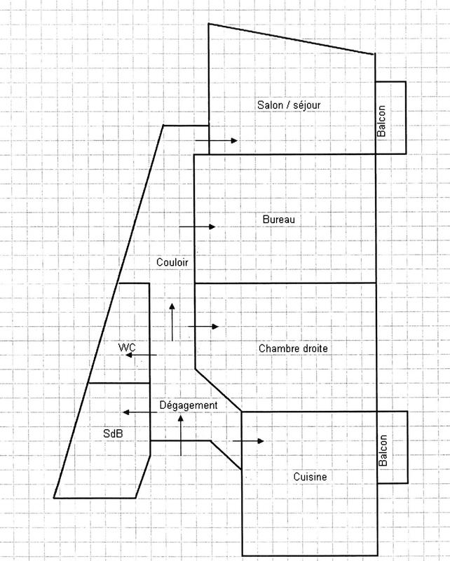 Appartement - 70 m² - 3 pièces