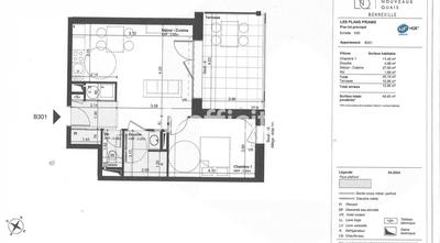 Appartement - 45 m² - 2 pièces