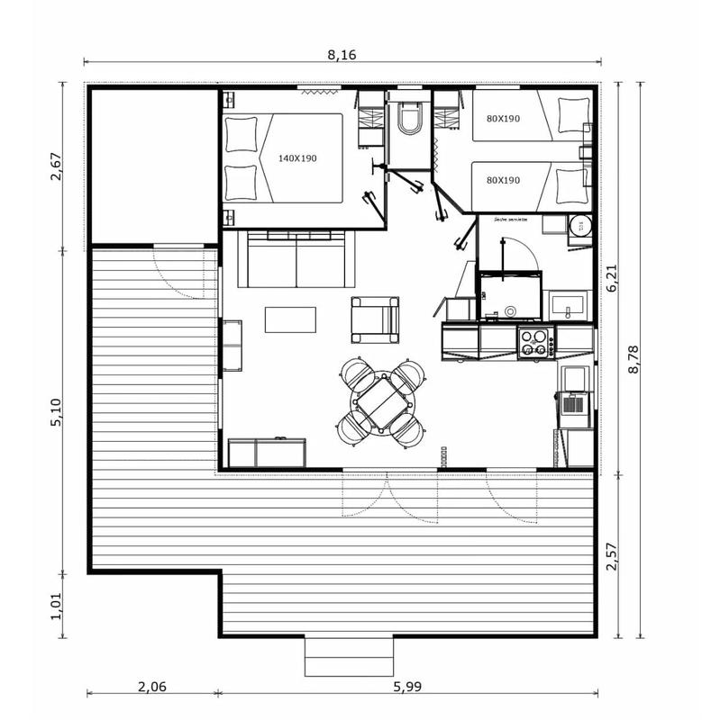Châlet - 67 m² - 3 pièces