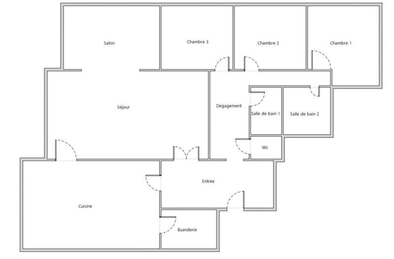 Appartement - 110 m² - 5 pièces