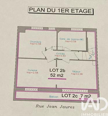 Appartement - 47 m² - 2 pièces