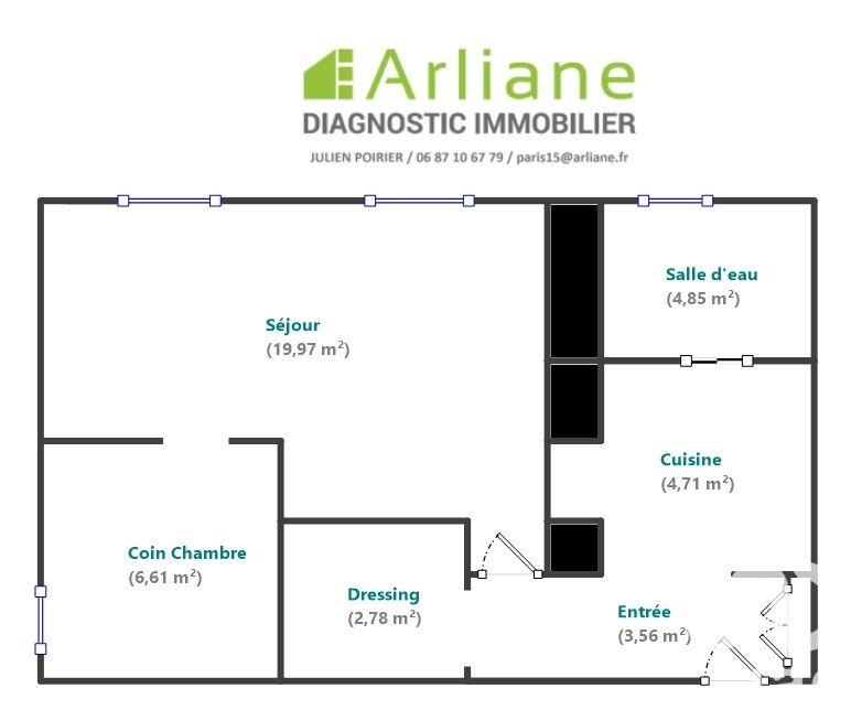 Appartement - 43 m² - 2 pièces