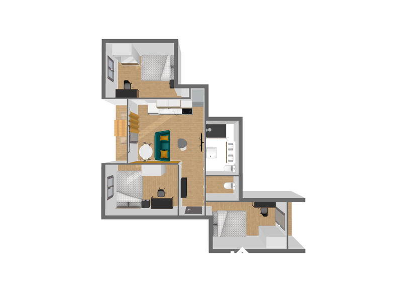 Chambre - 10 m² - 1 pièce