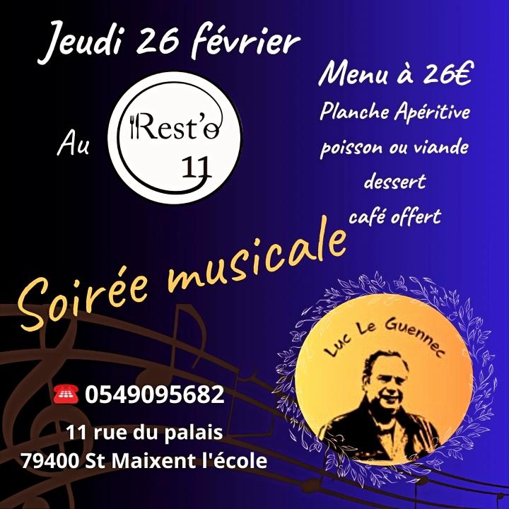 Soirée musicale au Resto 11