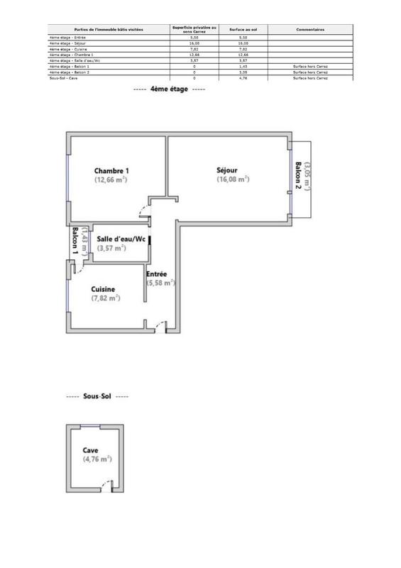 Appartement - 54 m² - 3 pièces