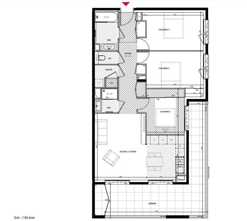 Appartement - 86 m² - 4 pièces