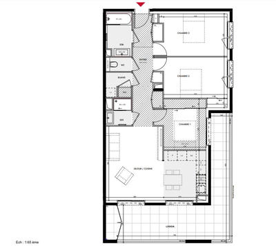 Appartement - 86 m² - 4 pièces