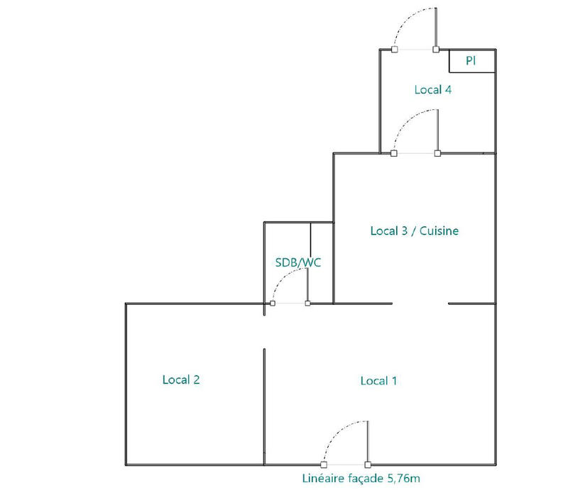 Local commercial - 54 m²