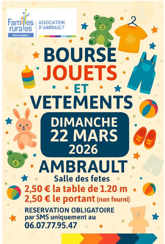 Bourse aux vêtements et jouets