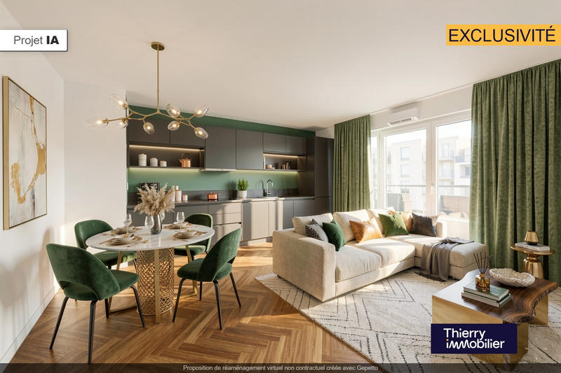 Appartement - 61 m² - 3 pièces