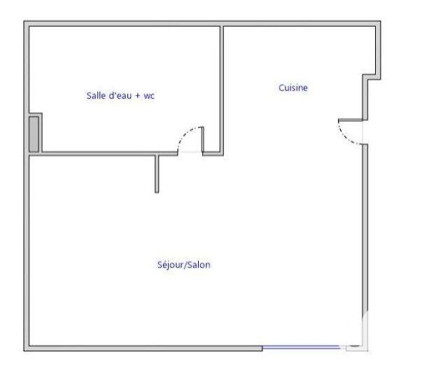 Studio - 21 m² - 1 pièce
