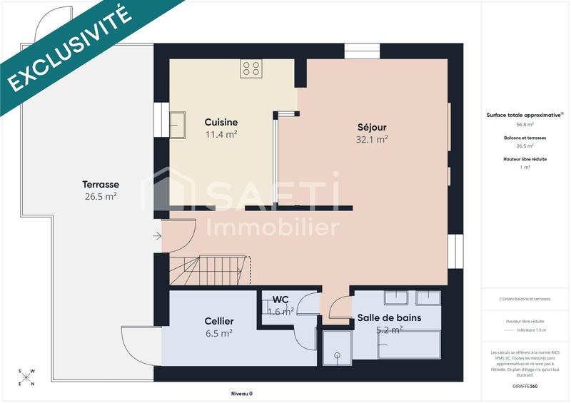 Maison - 91 m² - 4 pièces