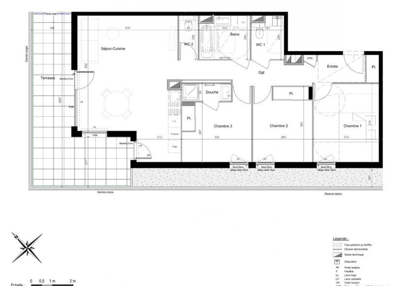 Appartement - 84 m² - 4 pièces