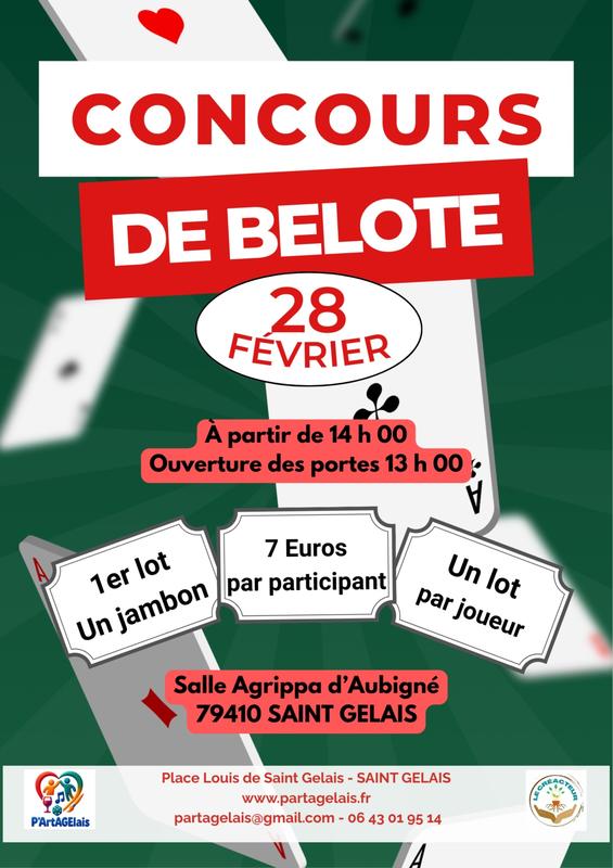 Concours de Belote à Saint-Gelais