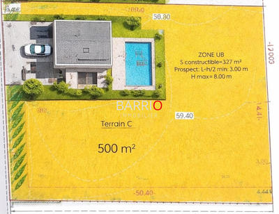 Terrain - 500 m²