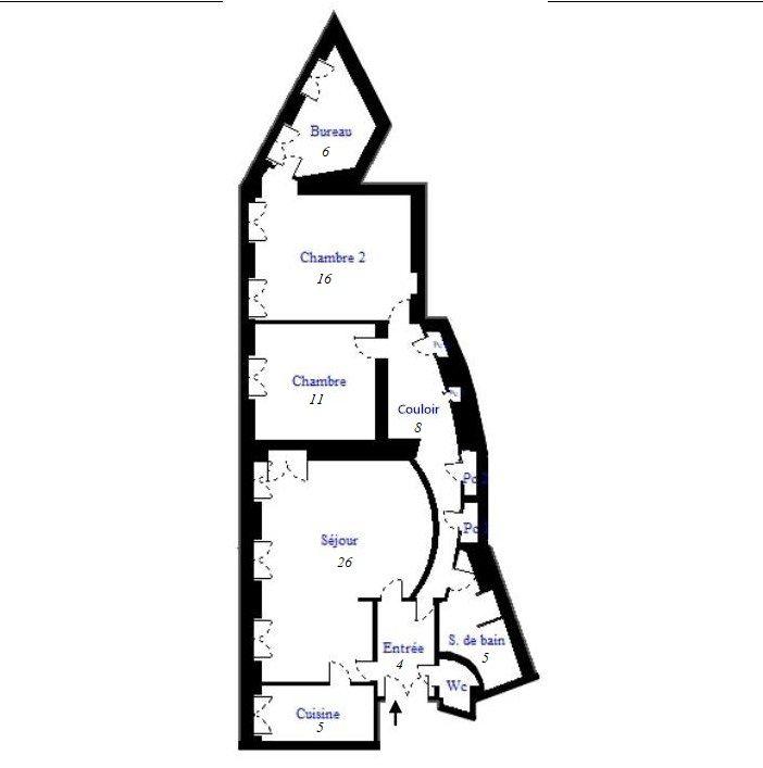 Appartement - 87 m² - 4 pièces