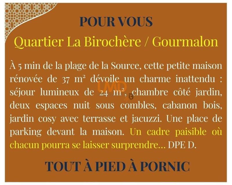 Maison - 37 m² - 2 pièces